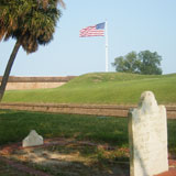 Small cemetary next to fort