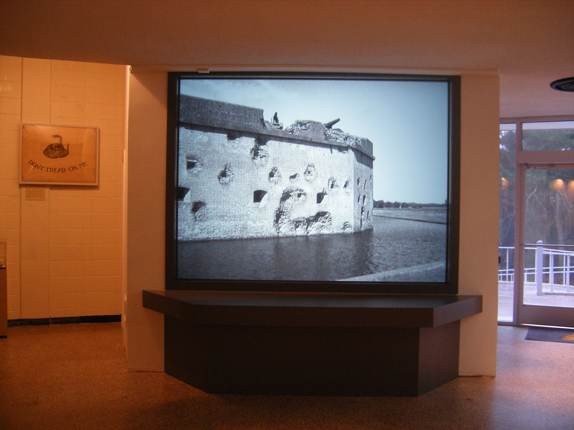 Multimedia program inside Visitor Center