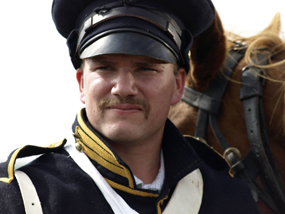 Dragoon soldier at Fort Scott