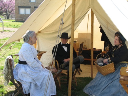From left to right. Diane and George Bernheimer and Michelle Martin.  All three will be portraying historic characters during Good Ol' Days 2011.