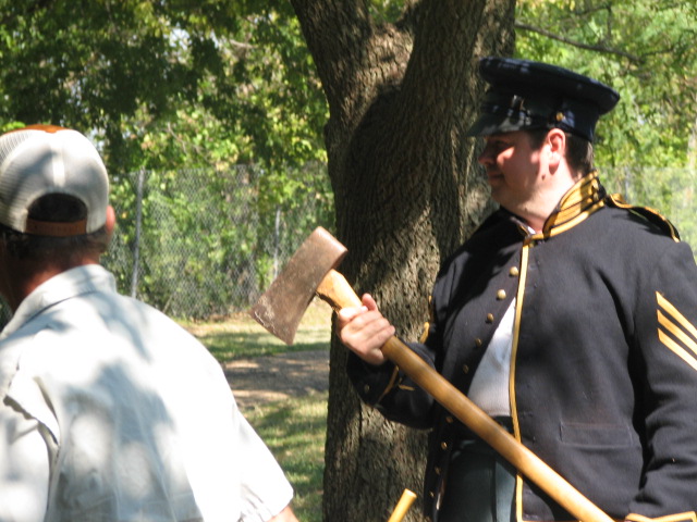 Reenactor portraying Sgt. Hamilton