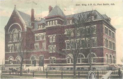 postcard of U.S. courthouse on 6th Street