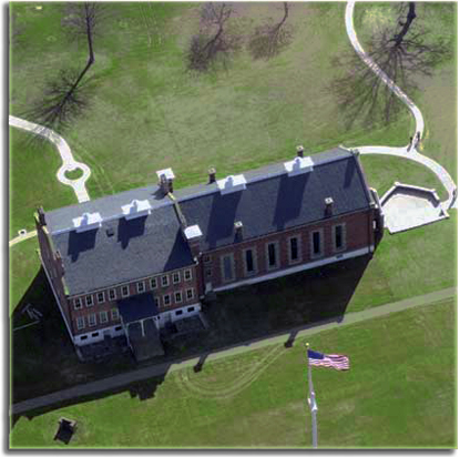 Arial view of the Visitor Center