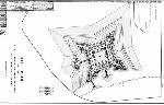 a black line drawing of a fort, located in Oneida County, NY. it has many interesting angles.