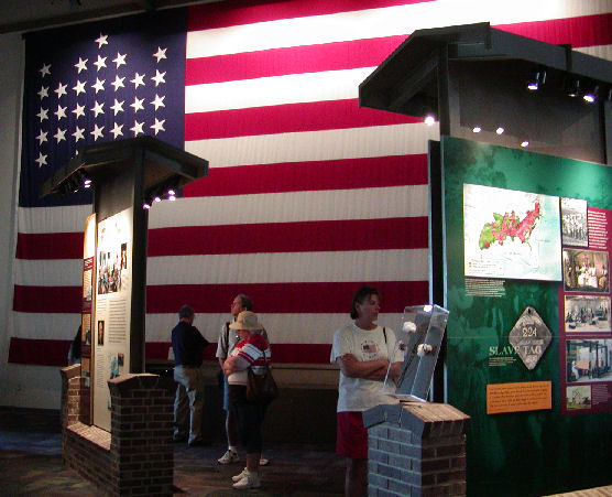 Museum exhibits at the Fort Sumter Visitor Education Center