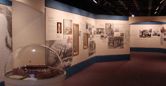 Museum exhibits at Fort Sumter