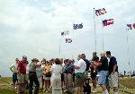 A ranger gives a history talk at Fort Sumter
