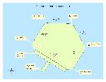 Diagram of Fort Sumter with outer wall measurments
