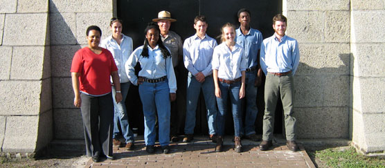 Members of the 2012 YCC pose with park staff.