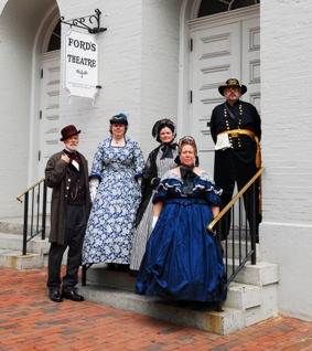 Park Rangers and Volunteers in historical dress.