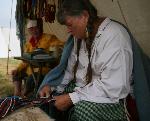 finger weaving demonstrations