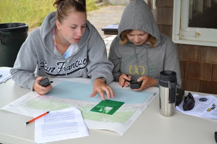 2011 Field School students survey at Lewis and Clark National Historical Park