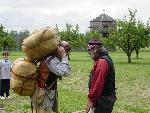Demonstrating the Carrying of a Fur Bale