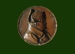 Bronce medal with profile of Napoleon Bonaparte