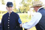 Receiving his Stripes
