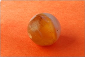a side view of a marble