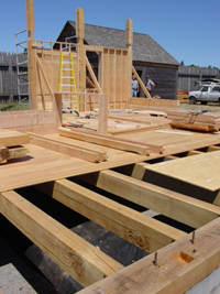 Image of the Counting House under construction in 2003