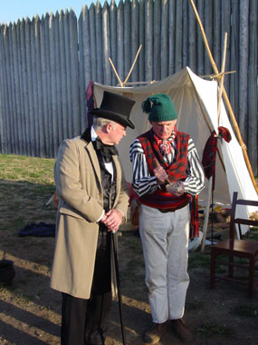 Staff and volunteers at the annual Candlelight Tour special event.