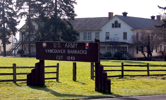 barracks building on the south side of the Parade Ground