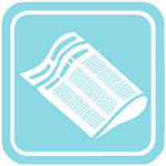 Icon of folder newspaper