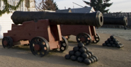 Image of cannons near Chief Factors House