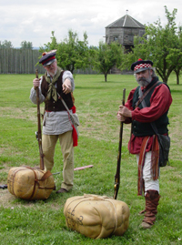 Image of staff members leading a program