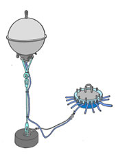 Underwater mine (Army Drawing)