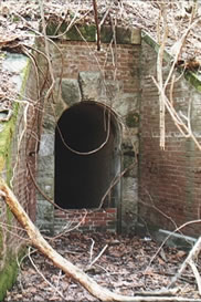 Entrance to mine casemate (Photo by Roy V. Ashley)