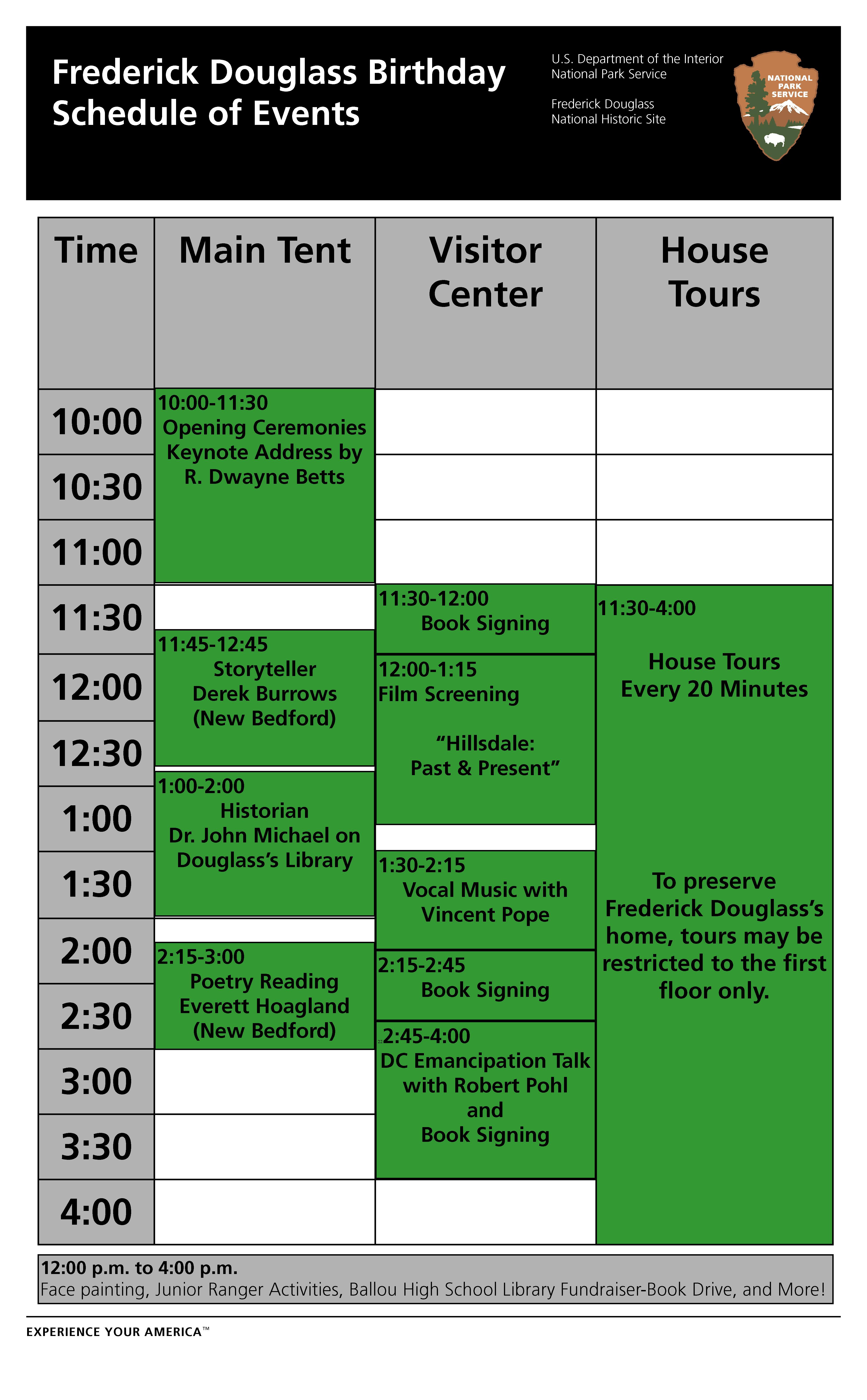 Birthday Schedule