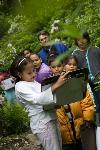Students Examining Map