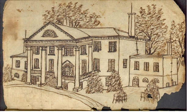 Sketch of Montpelier by a Civil War soldier