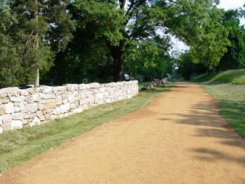 Sunken Road and Stone Wall at Fredericksburg