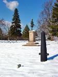 Humphreys Division Monument in the snow