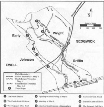 Map of Gordon Flank Attack Trail