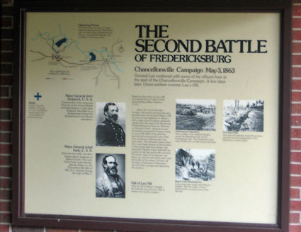 Battle of 2nd Fredericksburg Exhibit
