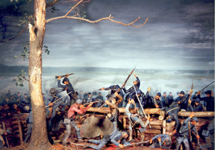 Sketch of fighting at Bloody Angle