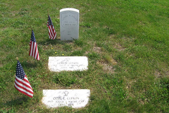 Memorial headstones in Spotsylvania Confederate Cemetery