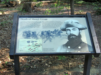 Interpretive sign at Union Breakthrough