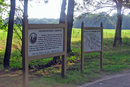 Interpretive sign and map