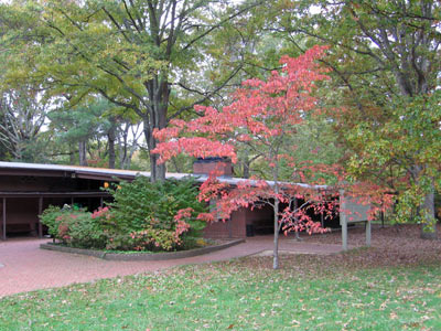 Chancellorsville Visitor Center in fall