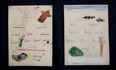 young artists' work on display at the Jamaica Bay Wildlife Refuge Visitor Center