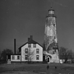 Lighthouse in camoflague in World War II.