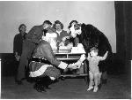 Santa visits Fort Hancock Theater, 1943.