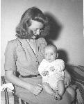 Officer's wife and baby c. 1944.