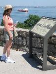 Visitor at the Fort Wadsworth Overlook