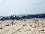Boats off Sandy Hook's beaches
