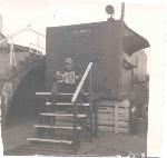 Soldier at temporary radar area, 1955.