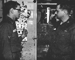 Soldiers work on Missile Tracking Radar equipment.