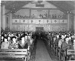 Christmas at the Fort Hancock Post Chapel, 1944.