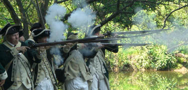 See Revolutionary War military demonstrations this Sunday at Fort Wadsworth on Staten Island.